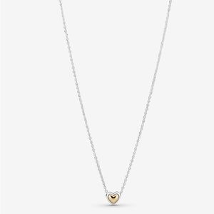 Brand NEW Pandora Domed Golden Heart Collier Necklace.